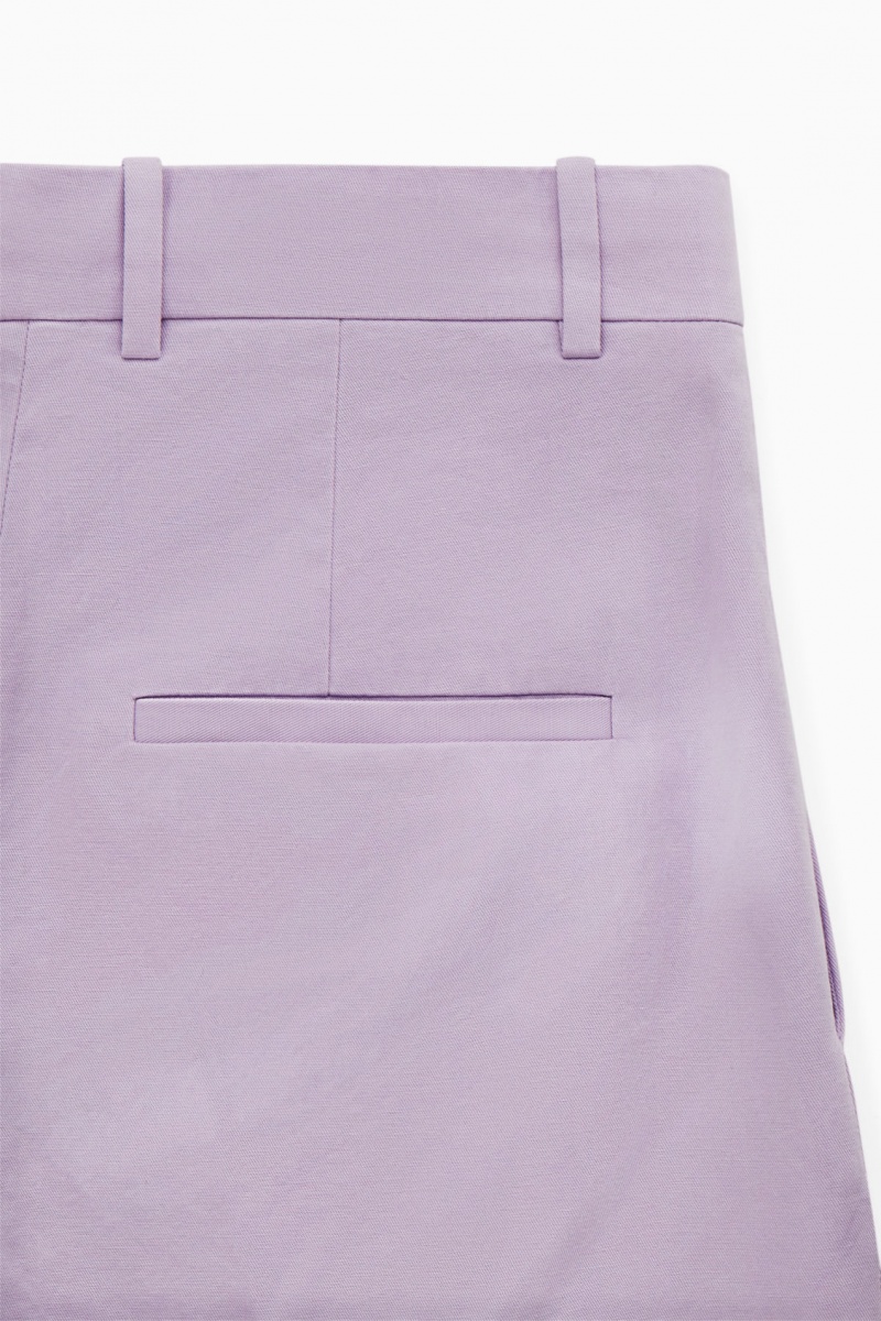 Pantalon COS Anchos-Leg Tailored Mujer Moradas Claro España Rebajas 481YJILXO